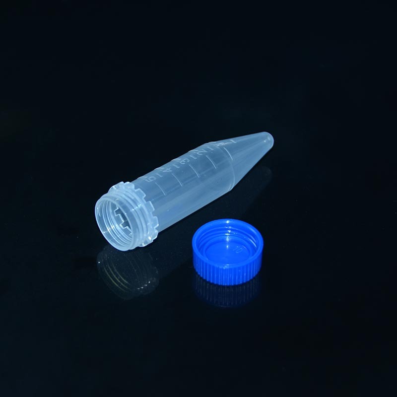 Blue Cap Conical Bottom 5ml Centrifuge Tubes